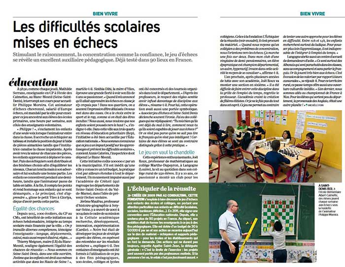 Publication : les bienfaits des échecs